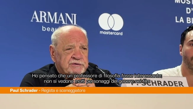 Venezia, Schrader al Lido con “The Basics of Philosophy"