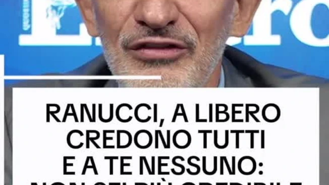 Ranucci, a Libero credono tutti e a te nessuno: non sei più credibile