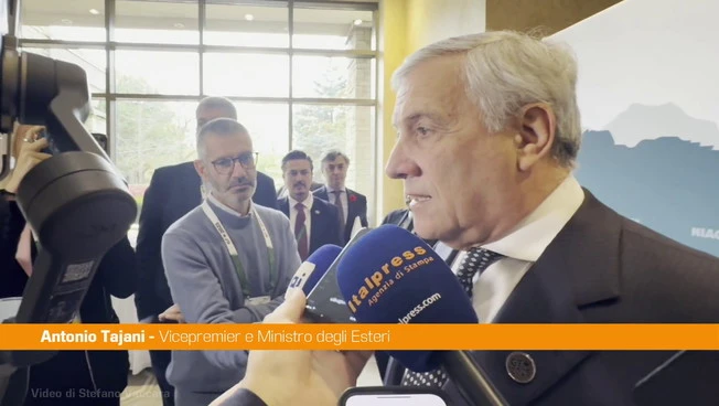 Tajani "Pieno sostegno dell'Italia all'Ucraina, lavoriamo insieme per la pace"
