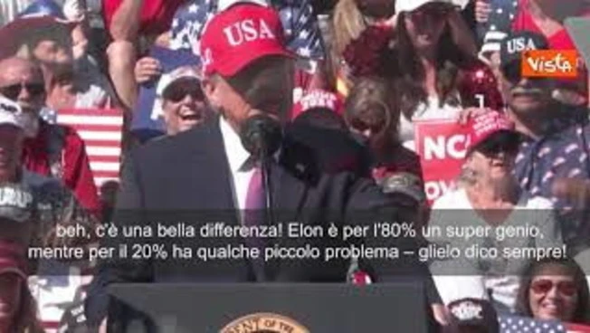 Trump: Elon Musk è 80 per cento genio e per il restante 20 ha dei problemi. Glielo dico sempre