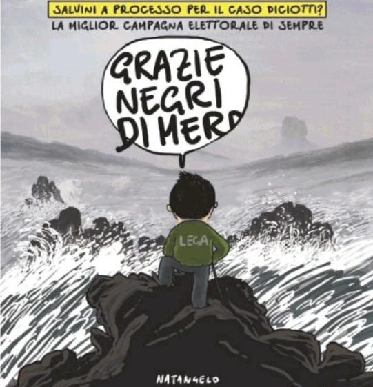 Fatto Quotidiano, vignetta-choc contro Matteo Salvini: "Grazie, neg*** di mer***"