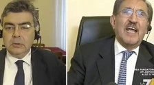 L'aria che tira, rissa tra Ignazio La Russa e Emanuele Fiano: "Hai problemi col passato fascista?", la Merlino non riesce a fermarli