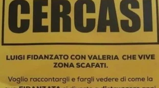 Scafati, "Cercasi Luigi". Fidanzata tradita? Non proprio, un (quasi) maniaco: choc, chi c'è dietro a questi cartelli