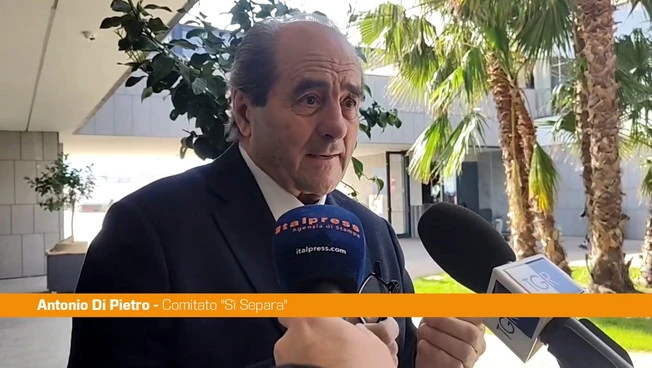 Referendum, Di Pietro "Si vota per la democrazia, non per partito o Governo"