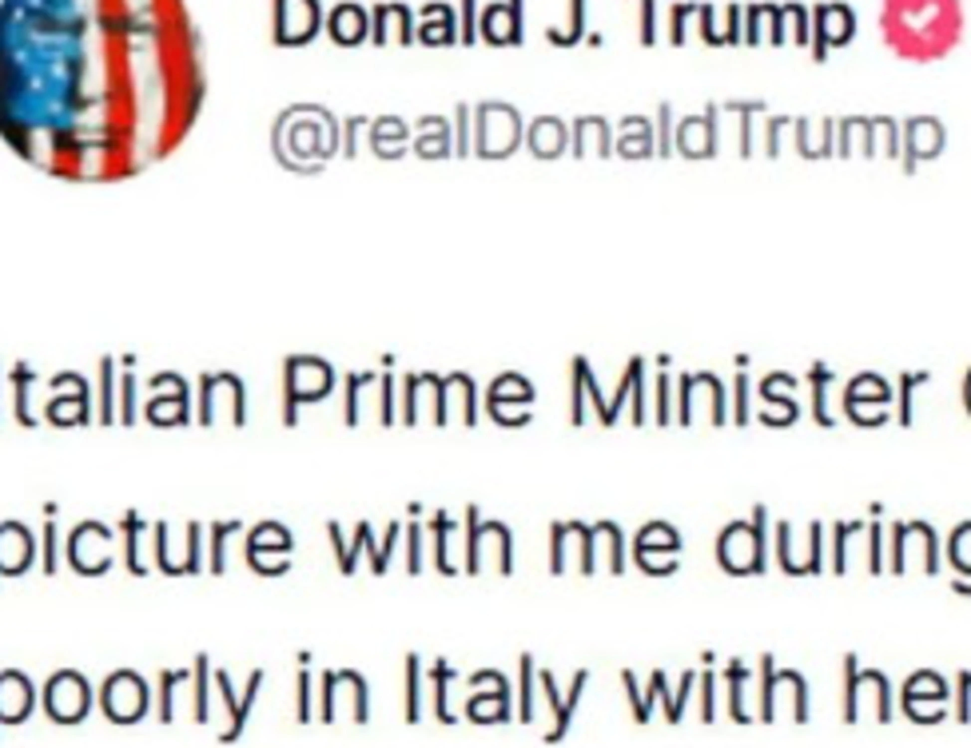 Donald Trump attacca Meloni? Rovinoso scivolone: sbaglia nome poi cancella tutto