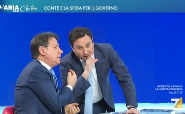 L'aria che tira, David Parenzo inchioda Giuseppe Conte: "Glielo dico sottovoce..."