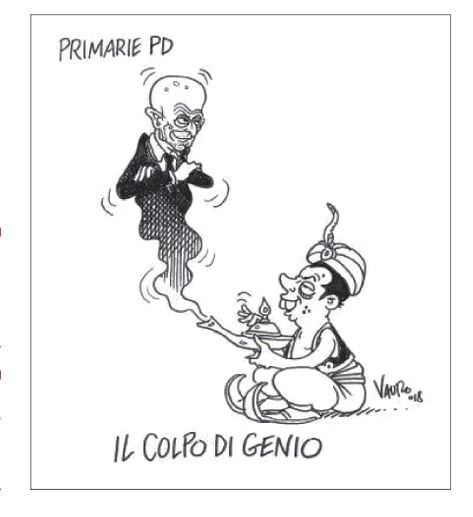 Vauro Senesi, picconata atomica a Marco Minniti: la vignetta che gli stronca la corsa al Pd?