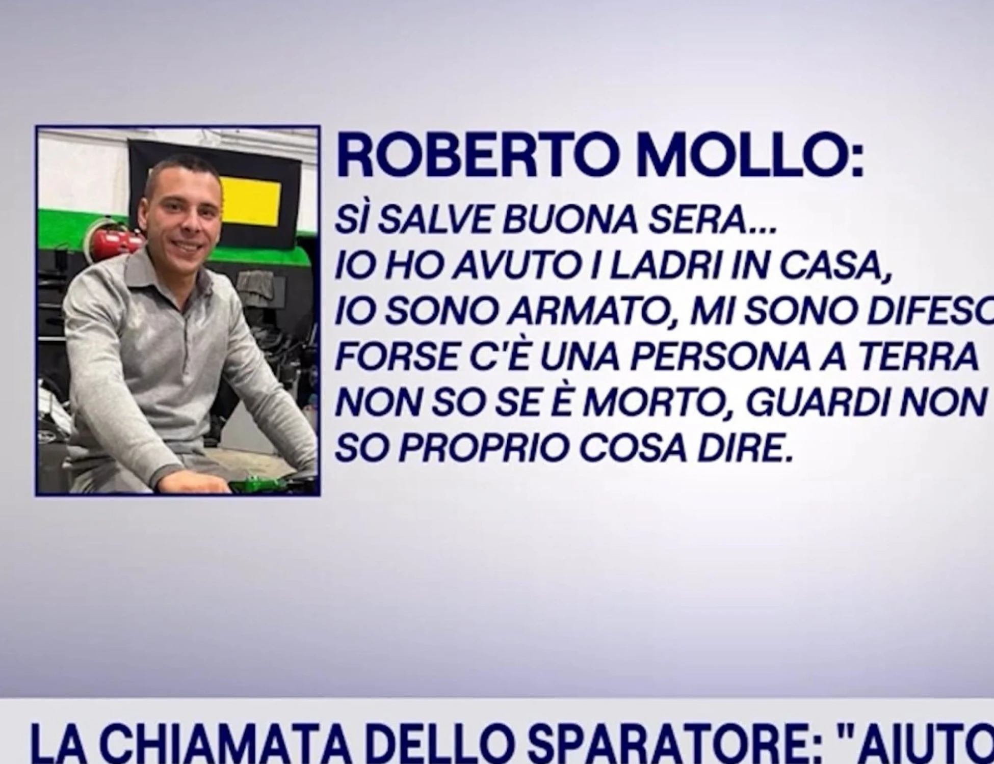 Roberto Mollo, svelata la telefonata al 112 dopo la tragedia: "Mi sono difeso. Sono disperato"