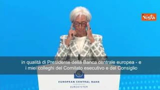 Lagarde (Bce): Lascio istituzione conscia di aver fatto un buon lavoro