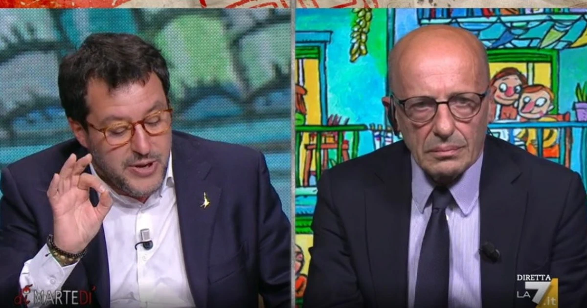 DiMartedì, Alessandro Sallusti difende Matteo Salvini sulle mascherine e gli ricorda i veri problemi
