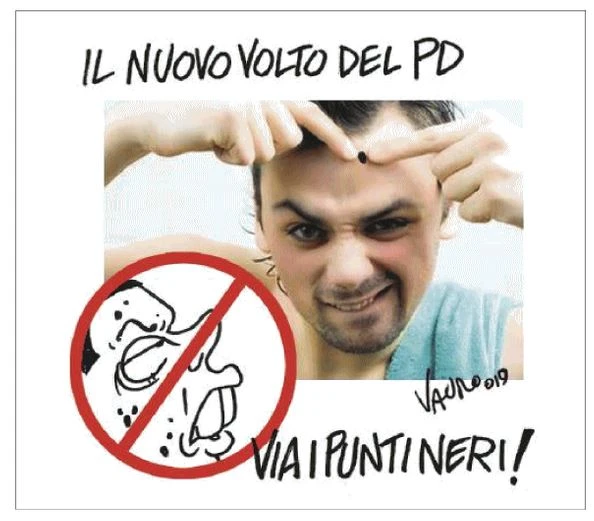 Vauro e la scissione di Renzi: "Il nuovo volto Pd". La vignetta "nascosta" dal Fatto, roba per stomaci forti