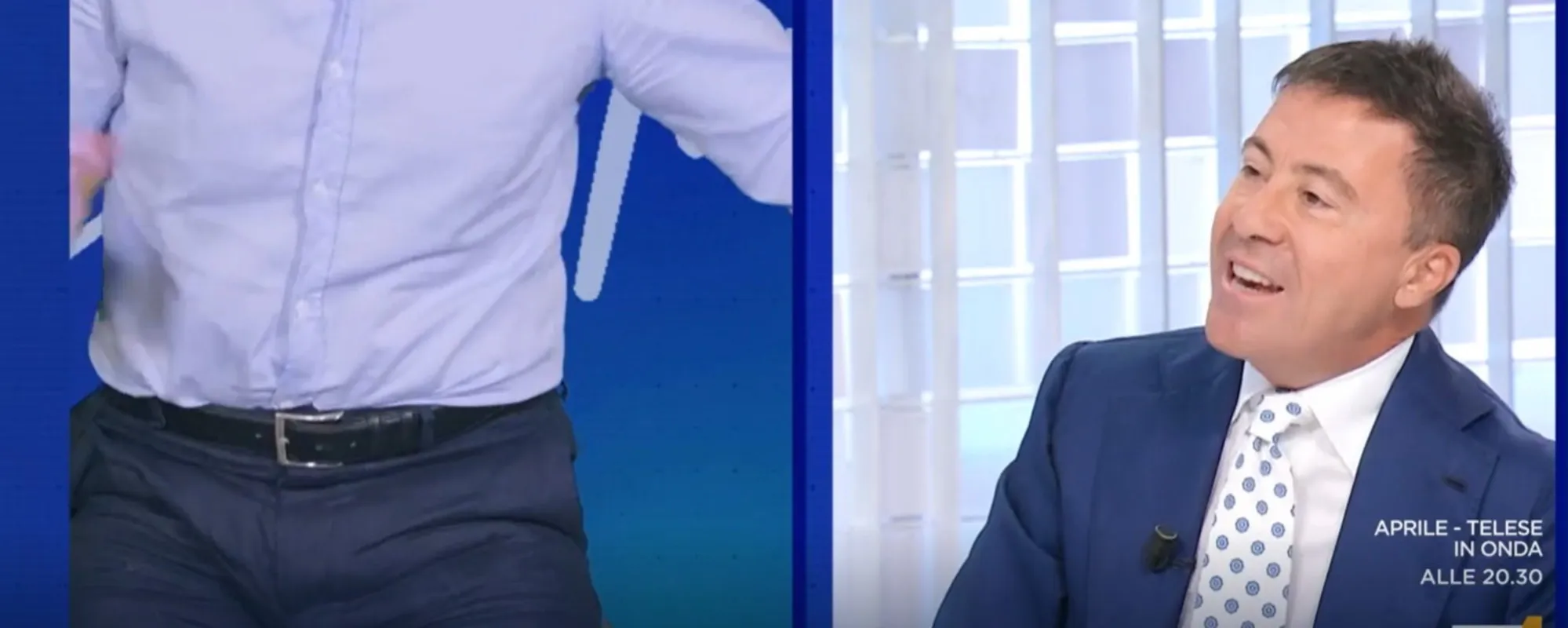 "Me ne vado", "Bravo, fai una cosa utile...": sceneggiata del piddino, Bocchino lo umilia in diretta