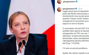 Giorgia Meloni smaschera il Pd: "Far cassa sulle spalle di lavoratori e pensionati? Tutto falso. E questi fanno parte delle istituzioni..."