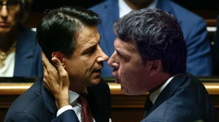 Giuseppe Conte e Matteo Renzi