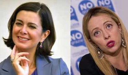 Giorgia Meloni sculaccia Laura Boldrini: "Stai serena, i tuoi amici migranti..."