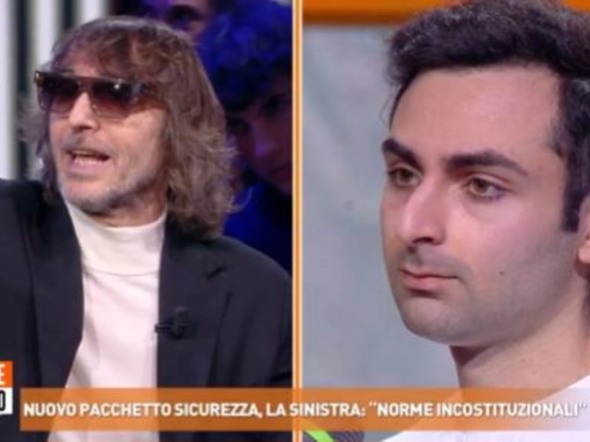 Dritto e Rovescio, Cruciani incastra l'attivista: "Chi ha aggredito il poliziotto deve andare in carcere?"