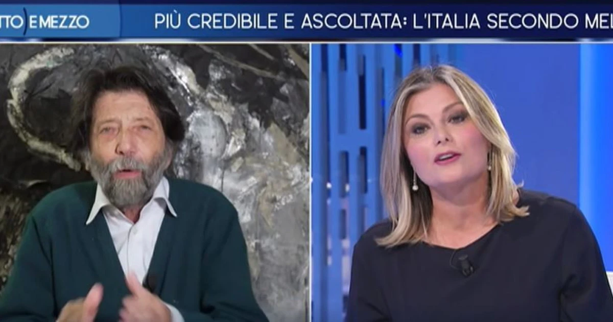 Massimo Cacciari, caduta di stile dalla Gruber: "Mala fede, che dice?"