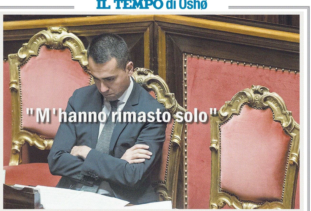 Luigi Di Maio, la prima pagina brutale sul Tempo: questa foto, e la frase umiliante