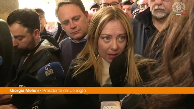 Frana Niscemi, Meloni "Non si può forzare la decisione sull'area sicura"