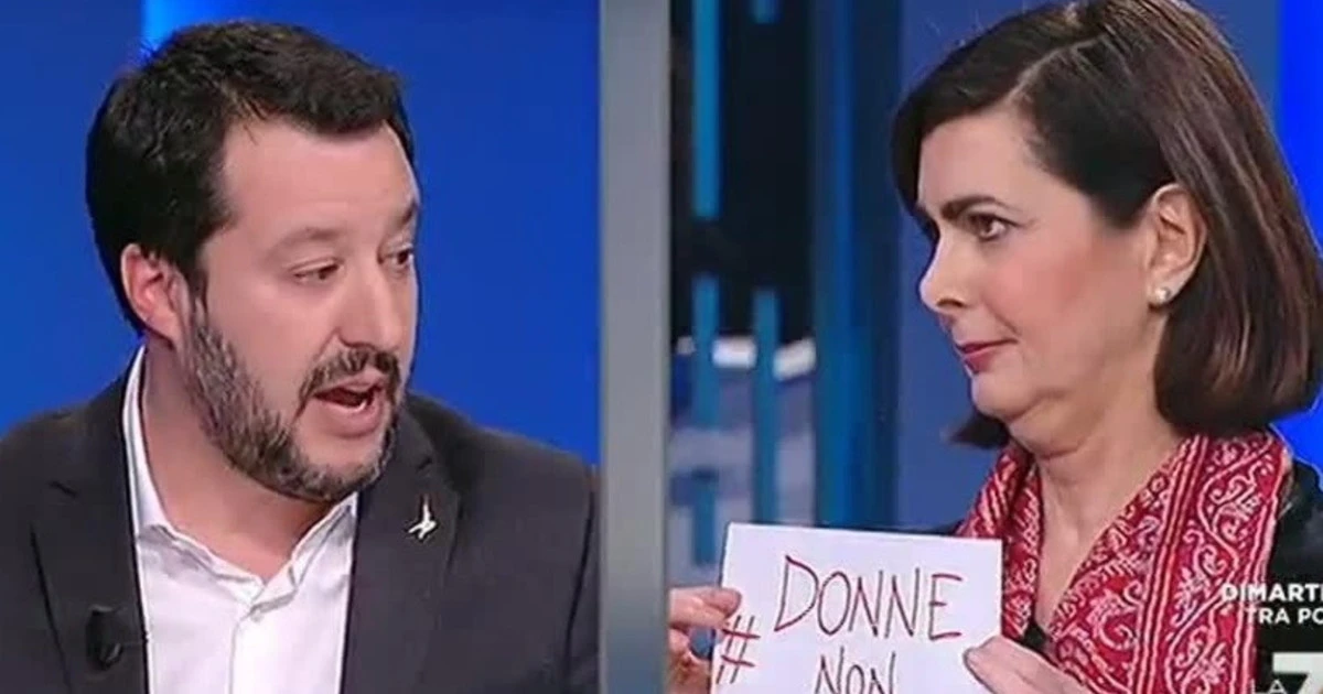 Matteo Salvini contro Laura Boldrini: "No comment. Un pensiero alle donne davvero in difficoltà"