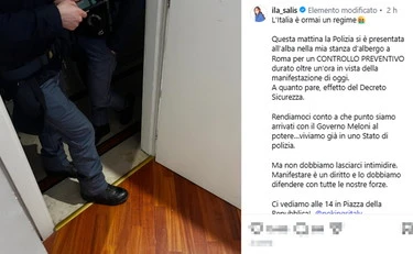 Ilaria Salis, il post col "vomito" e la foto con il poliziotto: è polemica