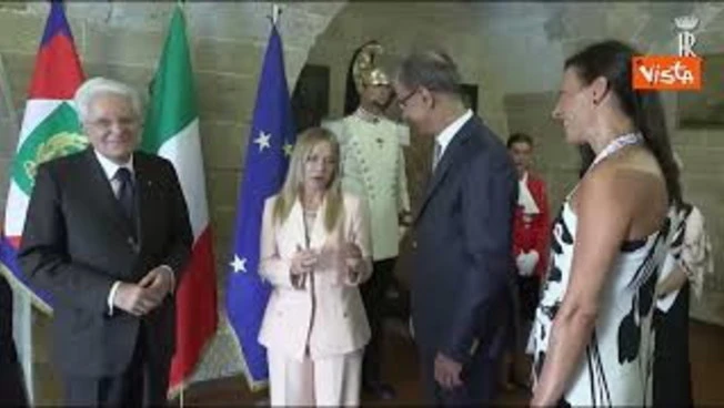 Mattarella e Meloni accolgono delegazioni straniere ai Giochi del Mediterraneo a Taranto
