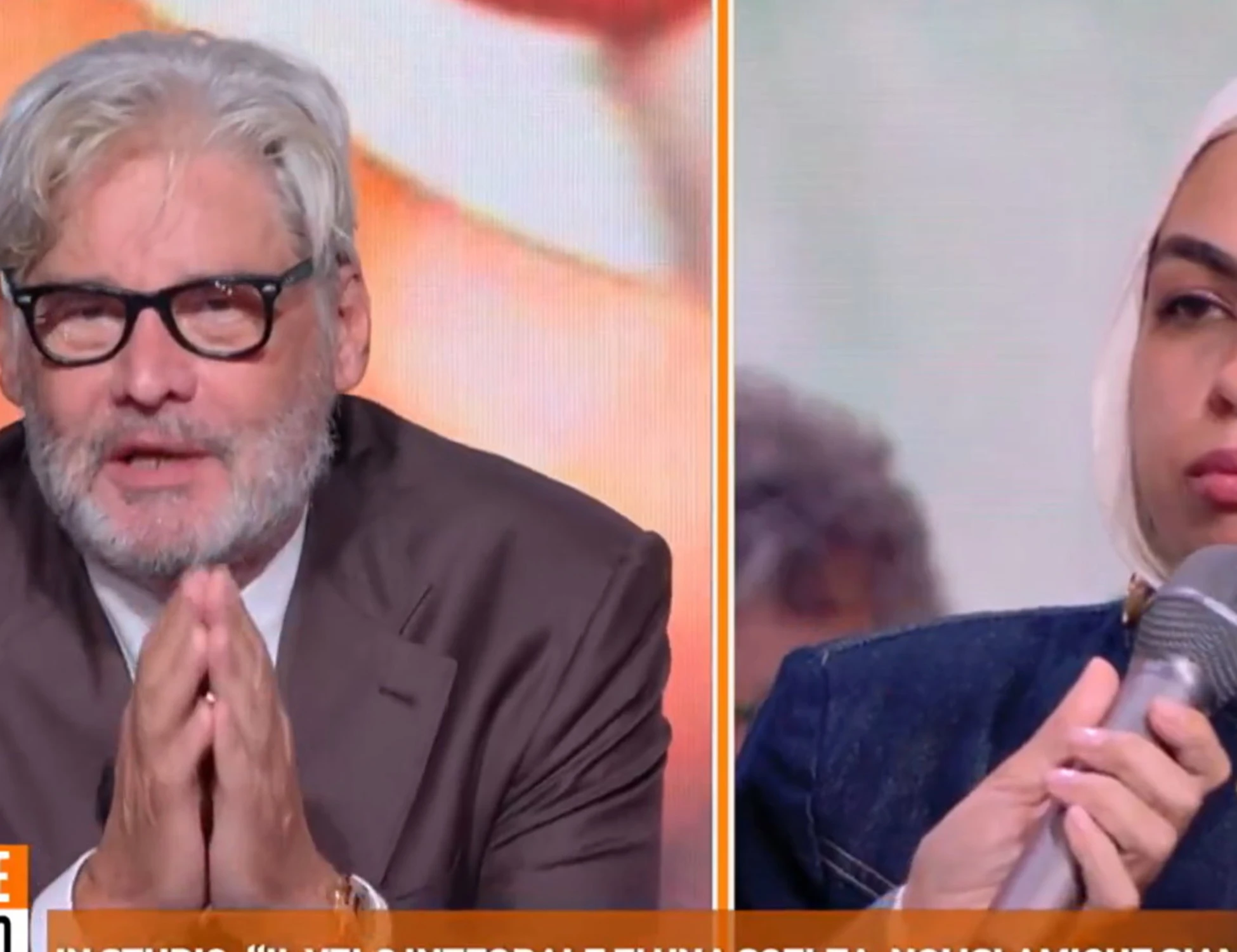 Dritto e rovescio, Del Debbio sbotta con l'islamica: "In Italia è illegale!"