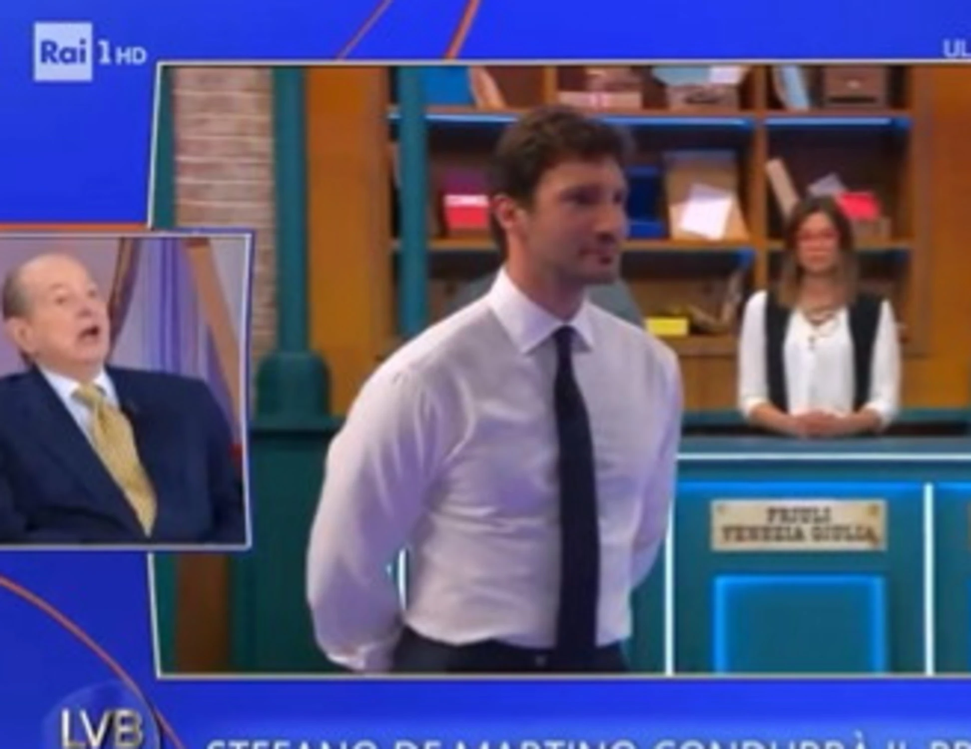 La volta buona, Magalli sconvolge Balivo: "De Martino a Sanremo, qualche scimmietta..."