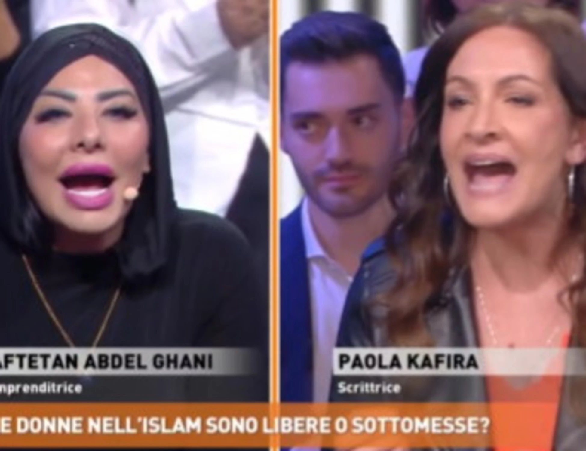 Dritto e rovescio, la Kafira zittisce l'islamica: "Basta, siete cinture nere di menzogne"