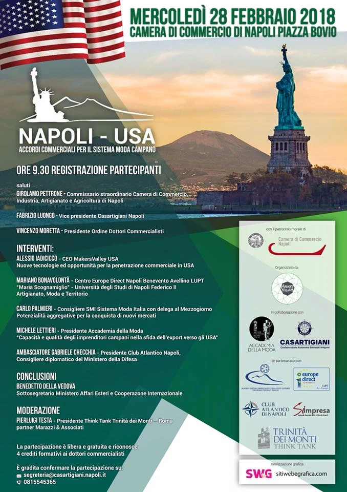 Napoli-Usa: le piccole imprese che guardano all'estero