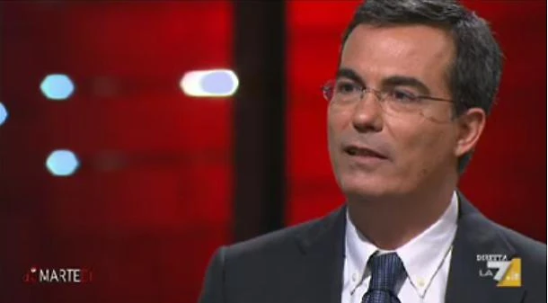 Giovanni Floris, la gaffe con la moglie del ministro Castelli: "La faccia smettere", caos in studio