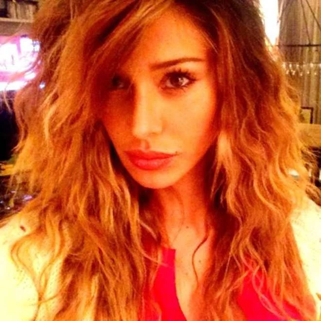 Belen Rodriguez in red