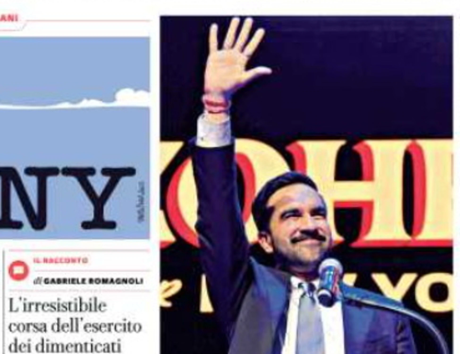 Mamdani, la delirante prima pagina di Repubblica: come il 25 aprile