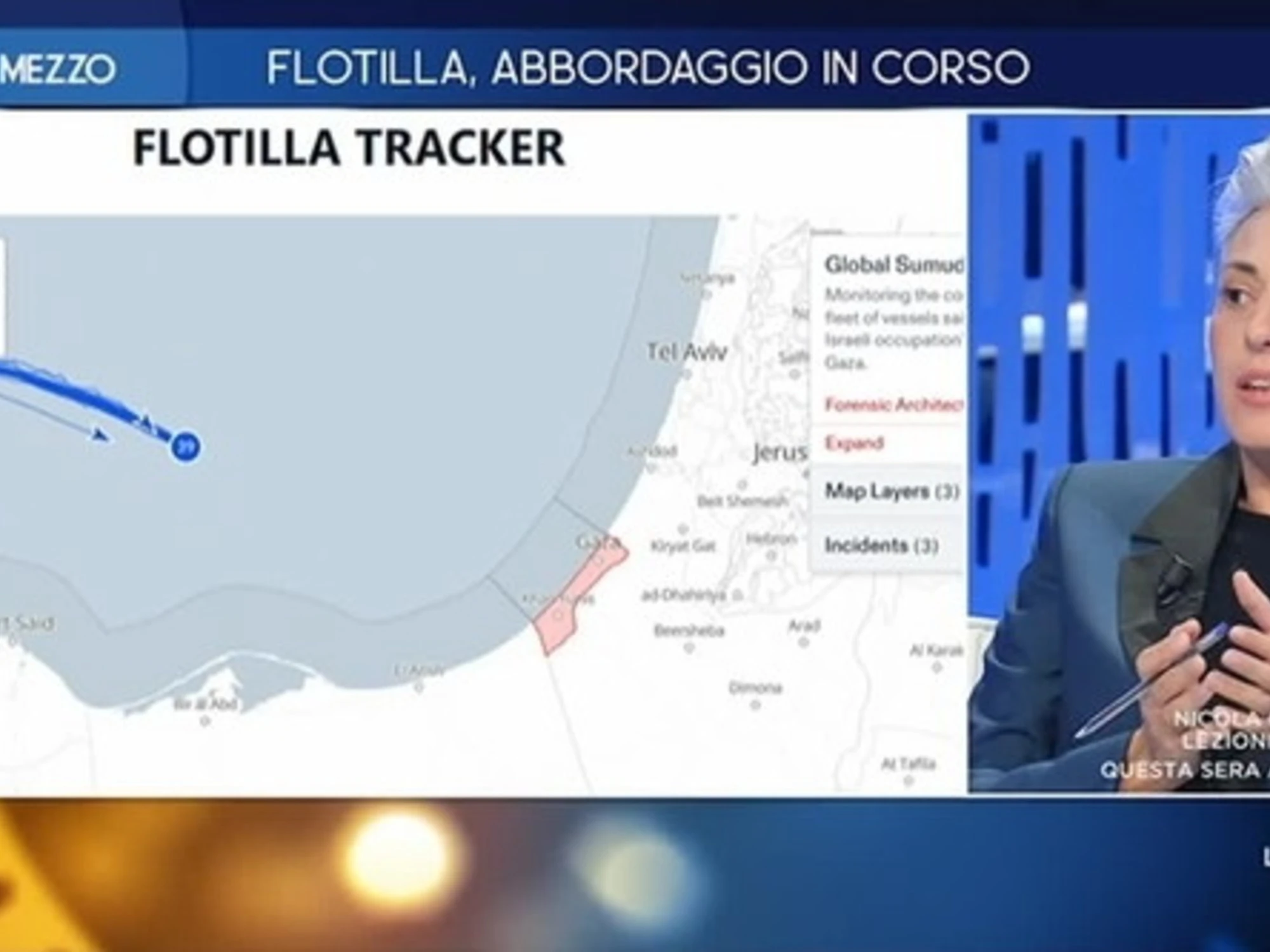 Flotilla, abbordaggio in corso? Ma a La7 il processo è già finito