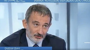 Pietro Senaldi contro Roberto Speranza a L'aria che tira: "Se uno non si terrorizza a sentirlo parlare, pronto per il fronte. A petto nudo"