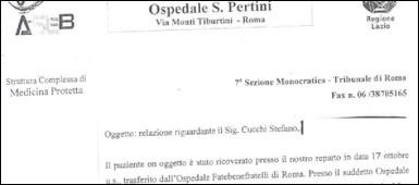 Cucchi, i racconti dei medici