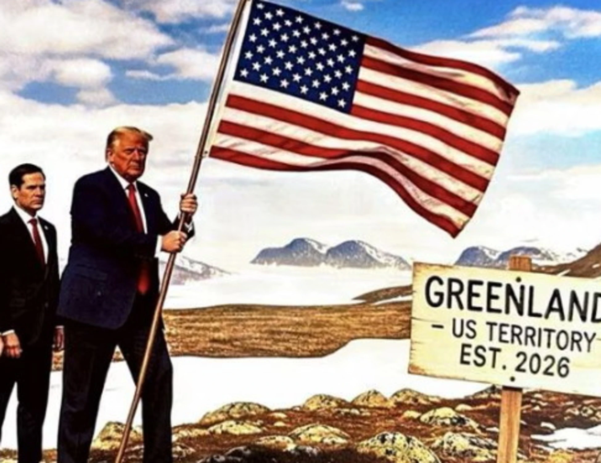 Groenlandia, Trump pianta la bandiera Usa: "Gli europei non opporrano resistenza"