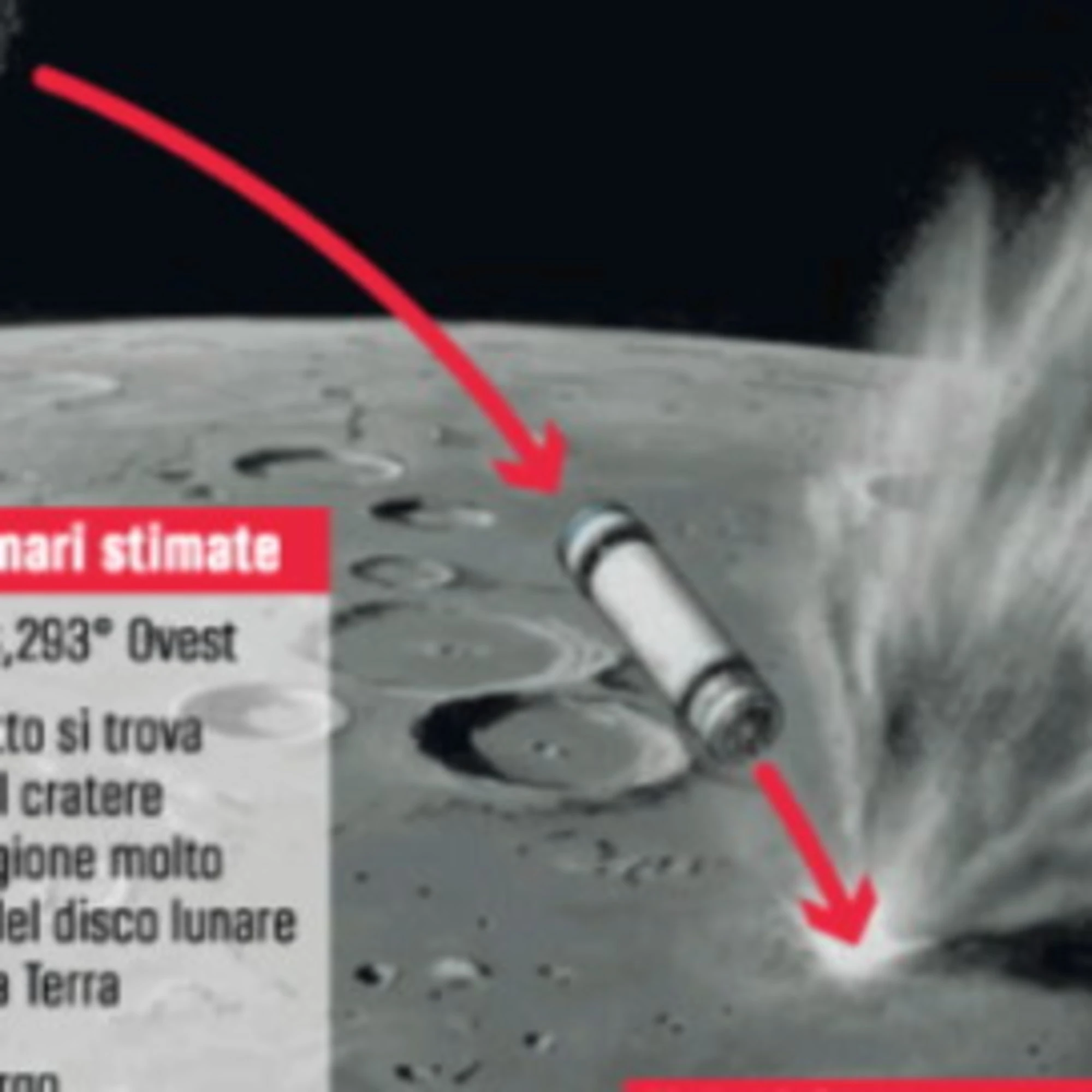 Il primo schianto sulla luna fa felici tutti gli scienziati