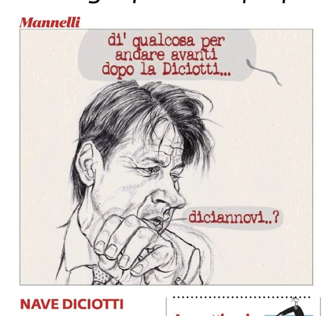 Giuseppe Conte ridicolizzato pure dai grillini del Fatto. Vignetta? No, pugno in faccia / Guarda