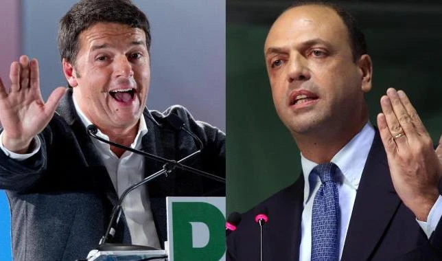 Matteo Renzi e Angelino Alfano