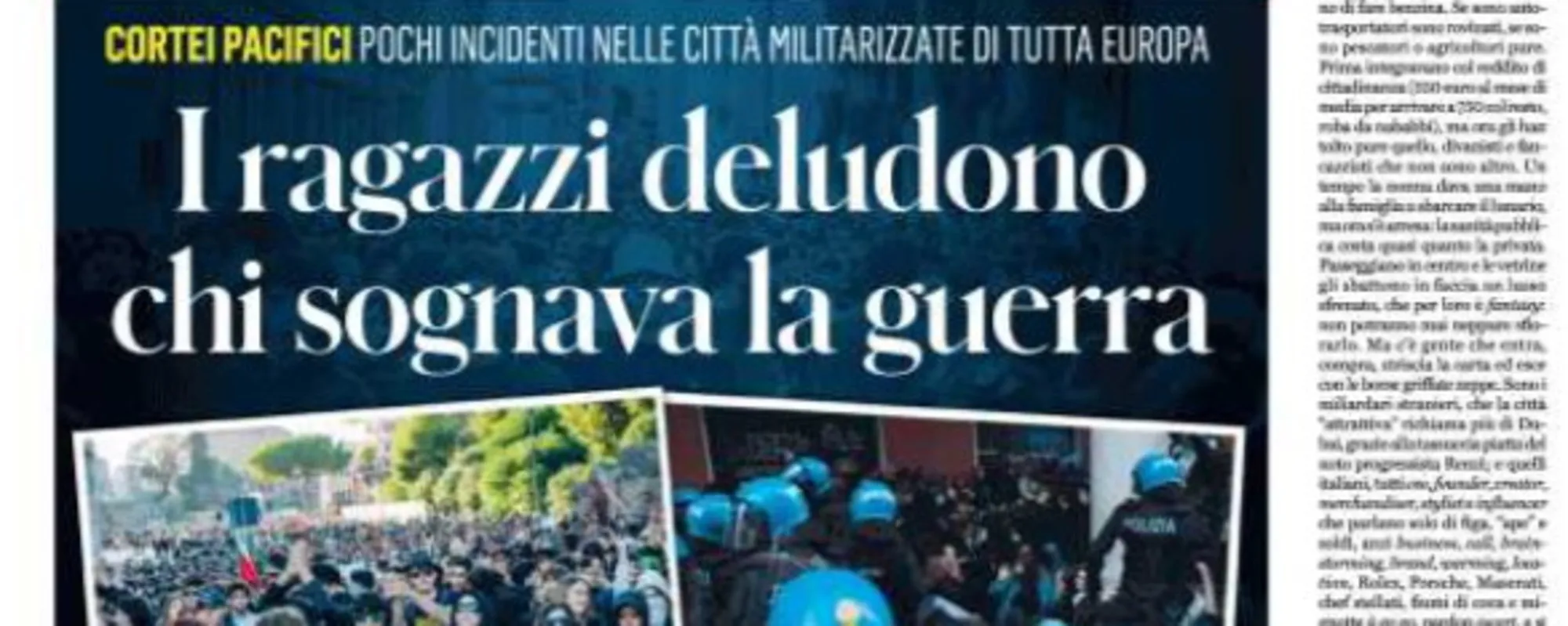 Leggi l'articolo: Fatto quotidiano senza vergogna: delirante, cosa spunta a pagina 2
