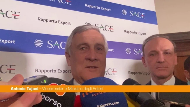 Tajani "L'export Ã¨ un fiore all'occhiello della nostra politica economica"
