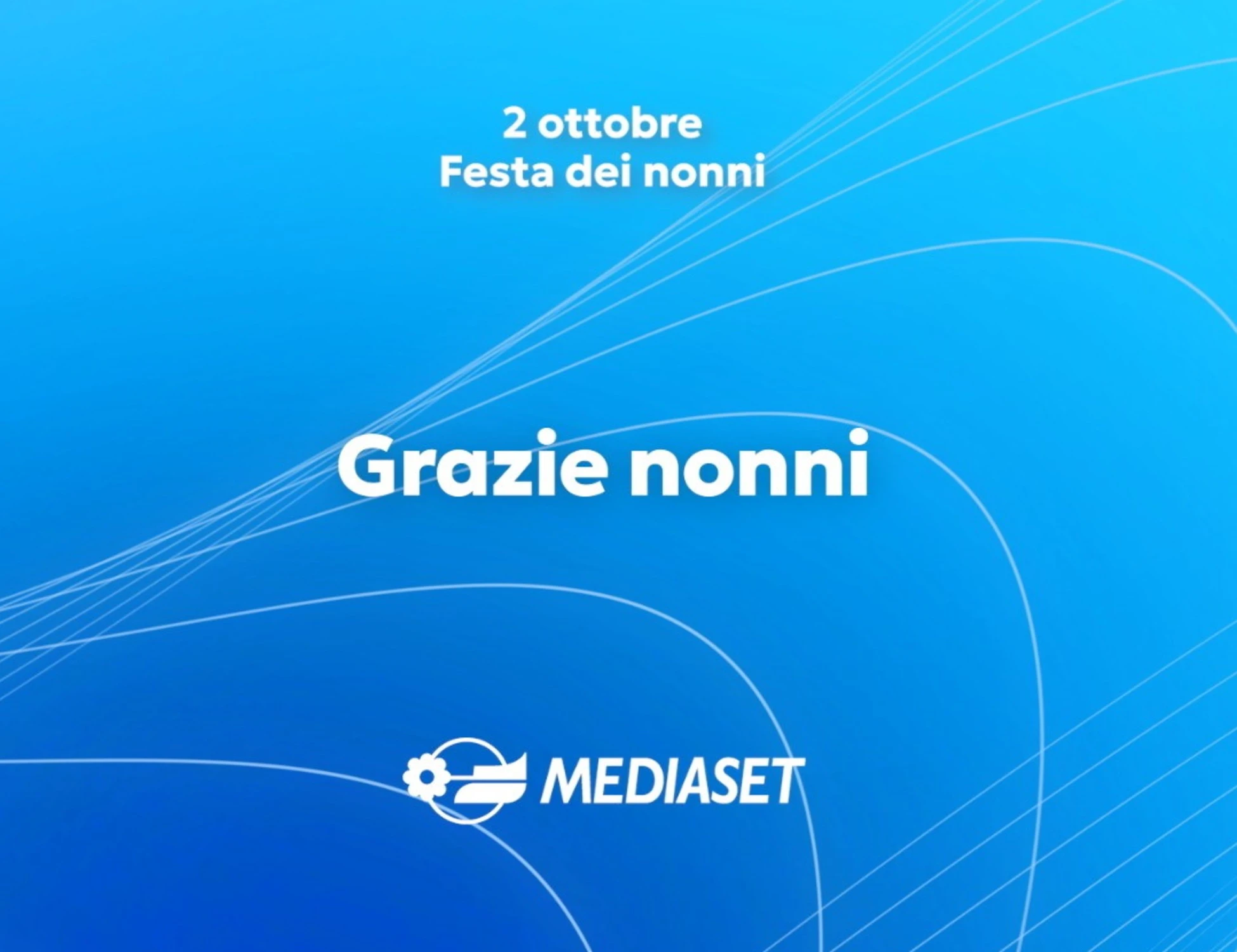 Mediaset per la festa dei nonni 2026: "Grazie nonni"