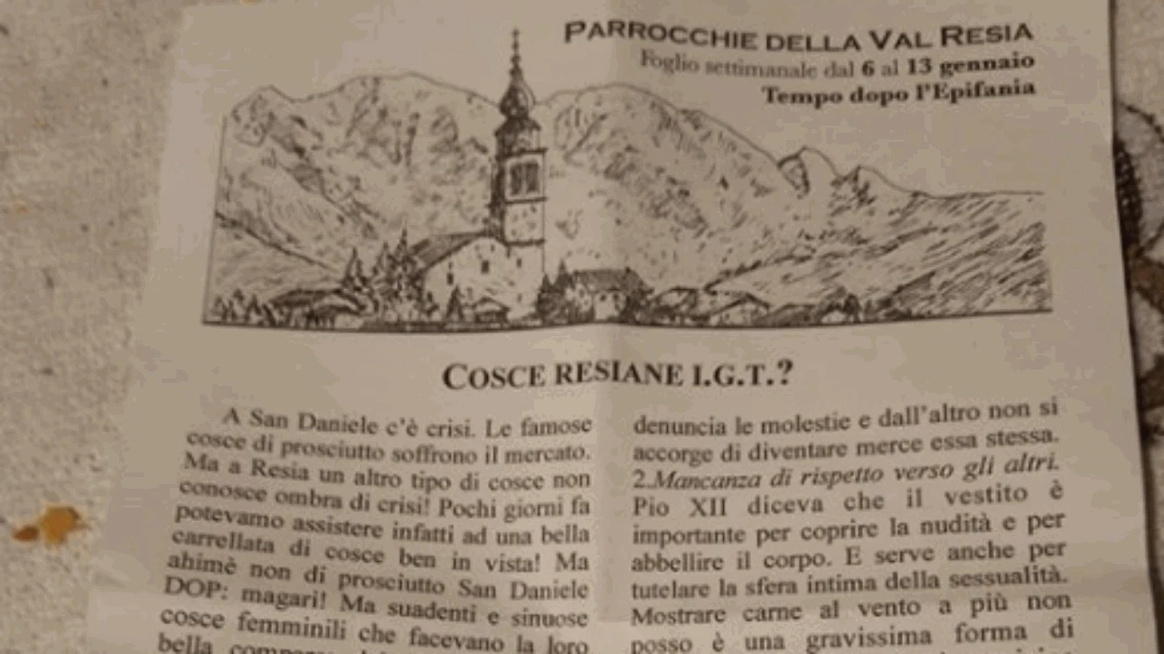 Resia, Don Zanier scomunica le minigonne: "Troppo corte per la Chiesa, sembrate dei prosciutti"