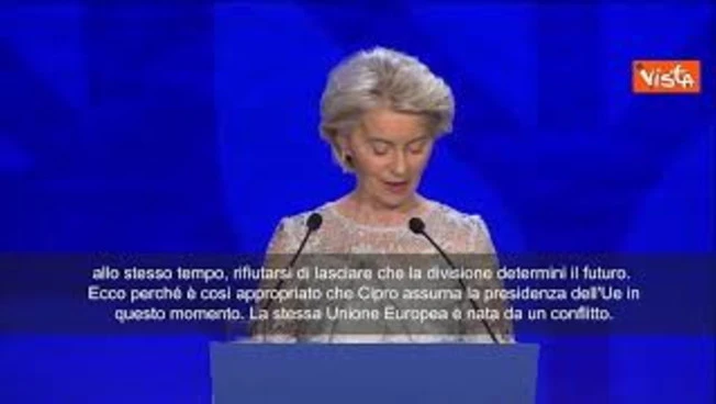 Von der Leyen a Cipro: La legge è meglio della forza, vale per l'Ue e la Groenlandia