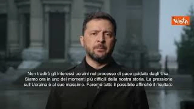 Piano di pace Usa, Zelensky nel discorso agli ucraini: Non tradirò gli interessi nazionali