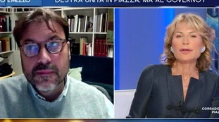 Tomaso Montanari contro Meloni. "Spero non in orbace", Gruber sbalordita