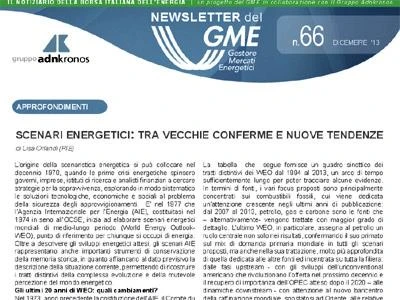 Energia, e' on-line nuova newsletter Gme