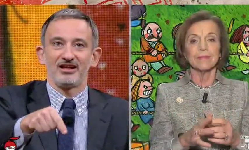 Pietro Senaldi sfida la Fornero: "Chi ci ha mandato la Merkel". La faccia di Elsa, la sua reazione in diretta