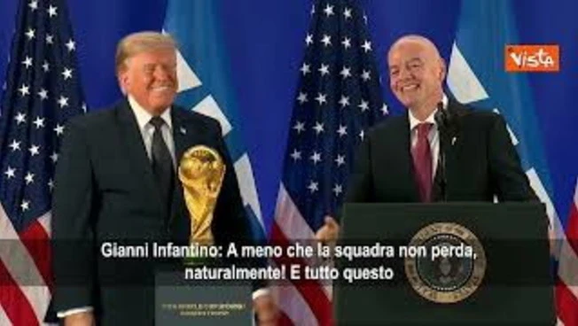Infantino: Fifa dÃ  felicita all'umanitÃ . E Trump scherza: FinchÃ© la tua squadra non perde